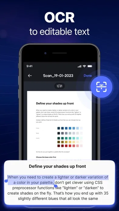 Zrzuty ekranu PDF Scanner: Document Scan Pro