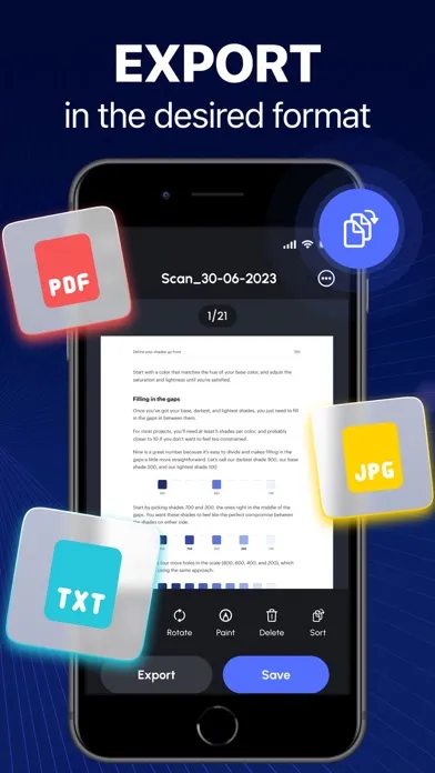 Zrzuty ekranu PDF Scanner: Document Scan Pro