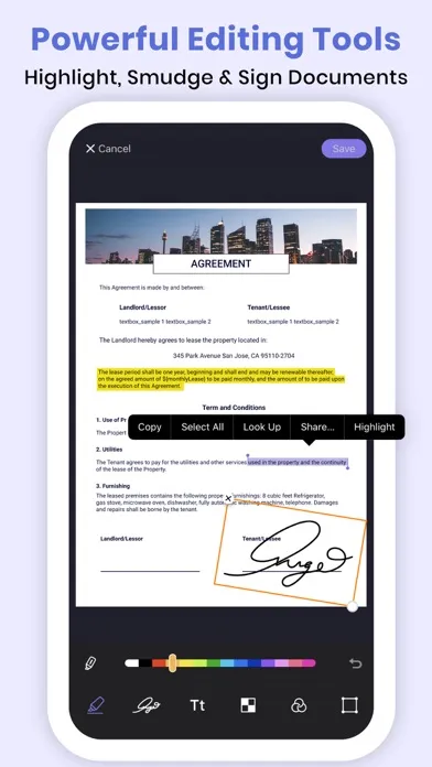 PDF Scanner - Edit & Scan Docs Screenshots