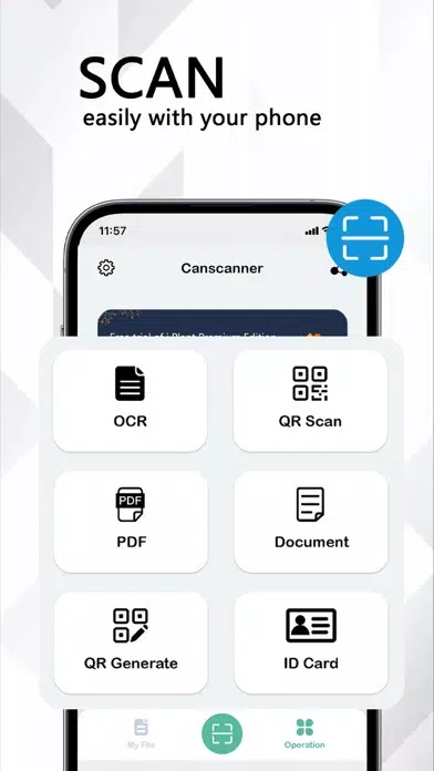 Scanner PDF OCR QR Code App应用截图