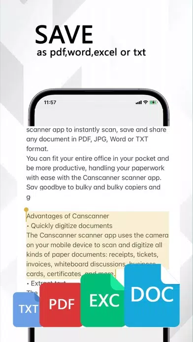 Scanner PDF OCR QR Code App应用截图