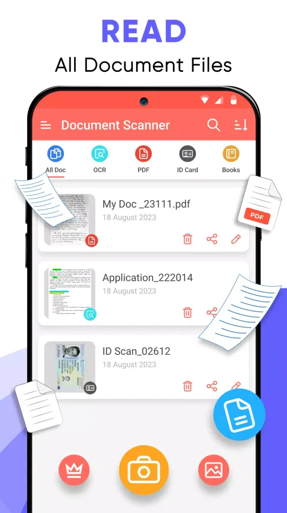 ภาพหน้าจอของ PDF Scanner