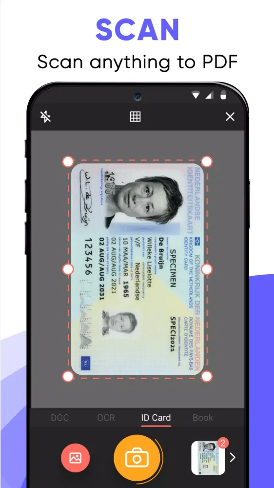 ภาพหน้าจอของ PDF Scanner