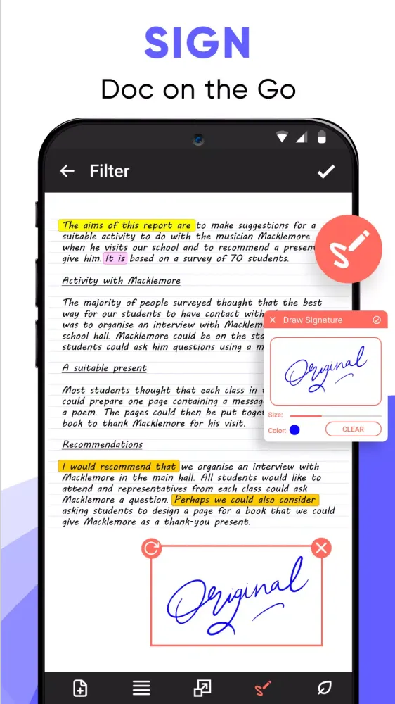 ภาพหน้าจอของ PDF Scanner