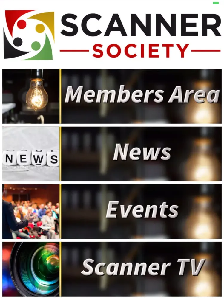 Tangkapan layar Scanner Society iPad 