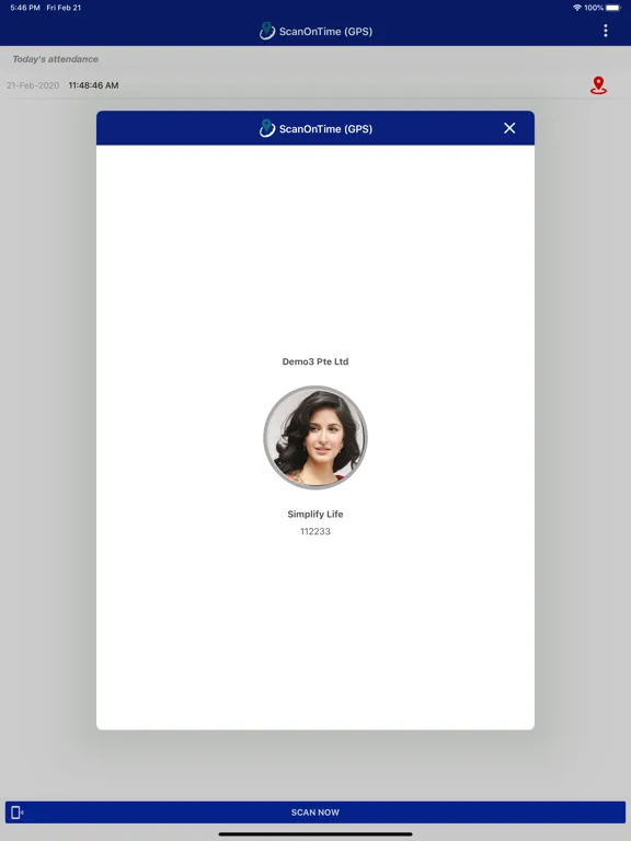 تصاویر ScanOnTime GPS Attendance iPad 