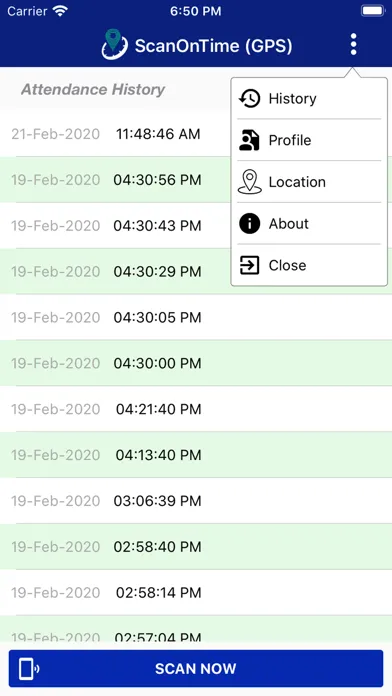 تصاویر ScanOnTime GPS Attendance