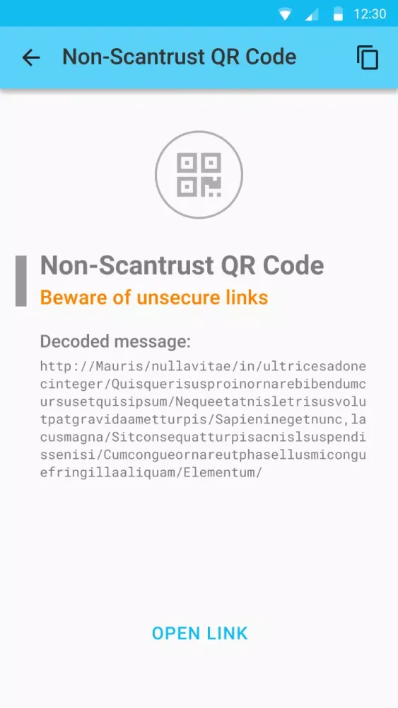 Скриншоты Scantrust