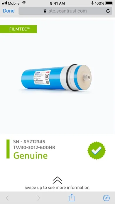 Ảnh chụp màn hình của DuPont Home Water