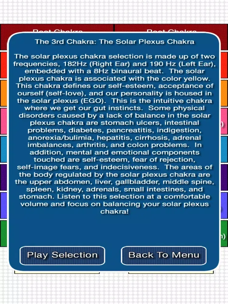 Binaural Chakra Therapy iPad  Screenshots