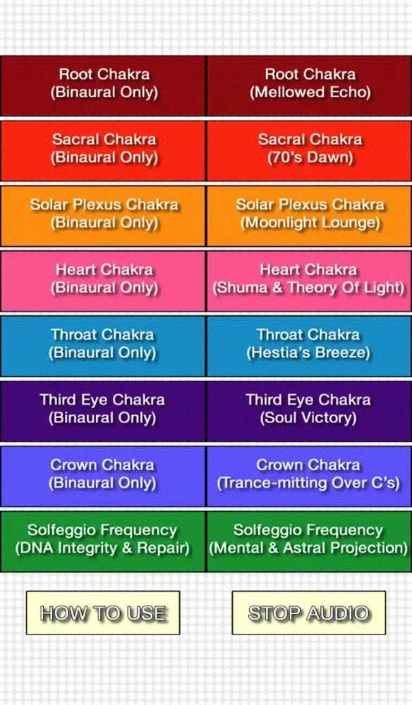Binaural Chakra Therapy Screenshots