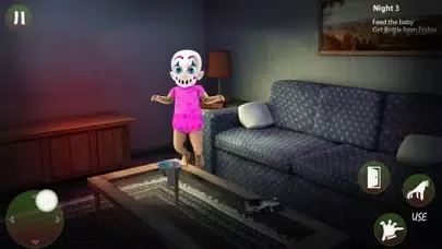 Capturas de tela do Scary Pink Baby Horror Game 3D