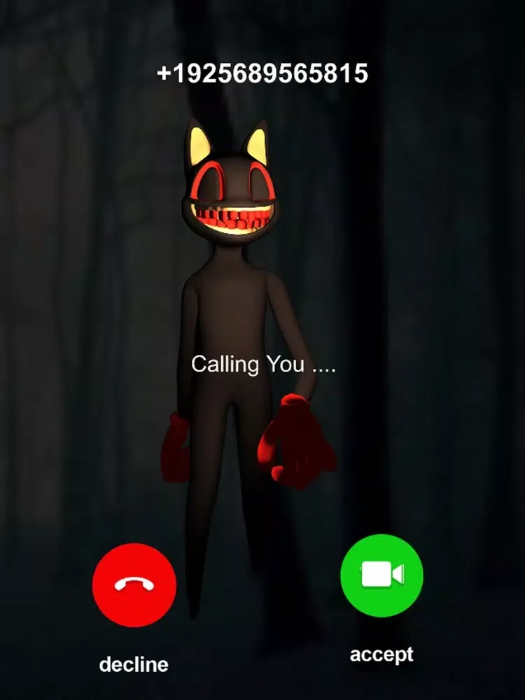 Scary Cartoon Cat & Baby Call iPad  スクリーンショット