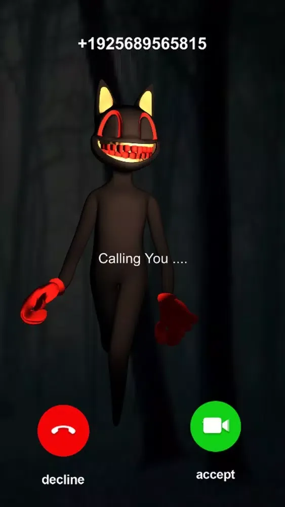 Scary Cartoon Cat & Baby Call スクリーンショット