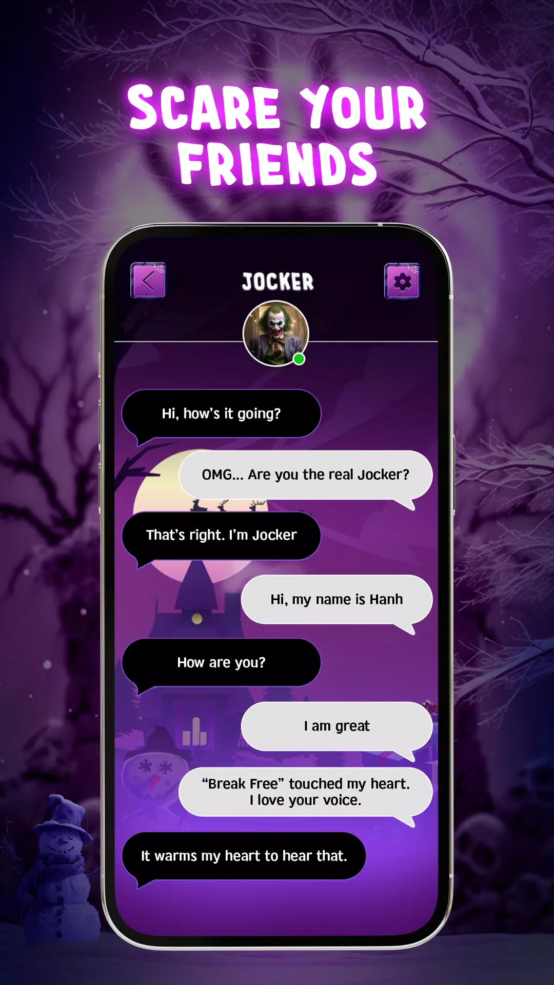 Scary Prank Call & Fake Chat Screenshots