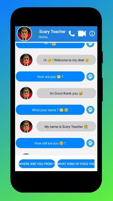 Scary Grandma call Teacher Screenshots