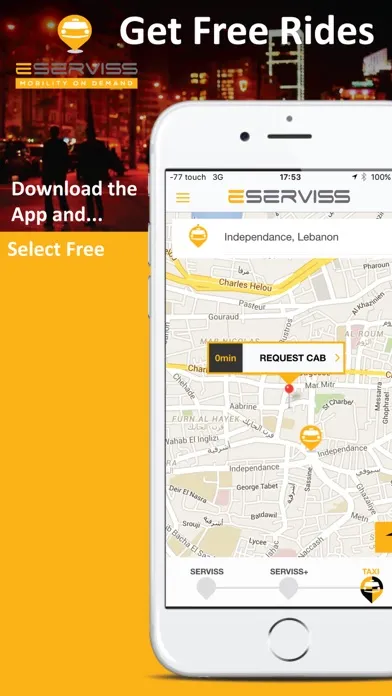 Zrzuty ekranu ESERVISS - Taxi. Service & Bus App Alternative