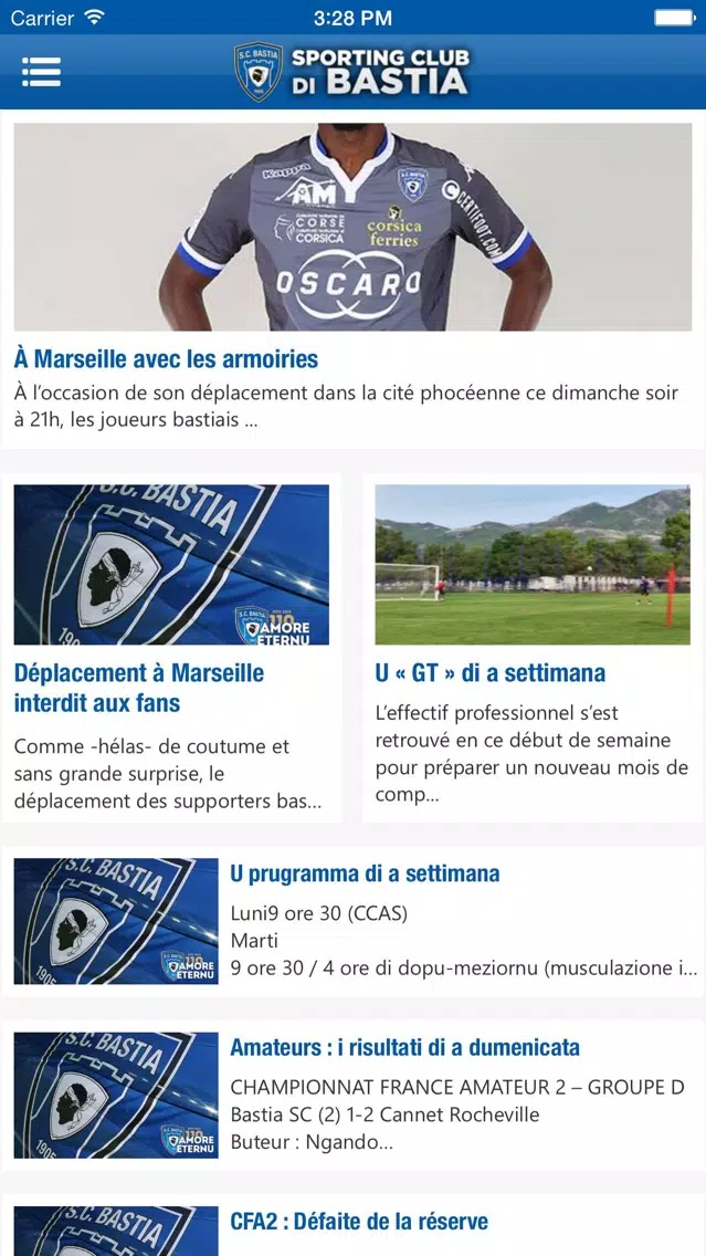 SC Bastia Ekran Görüntüleri
