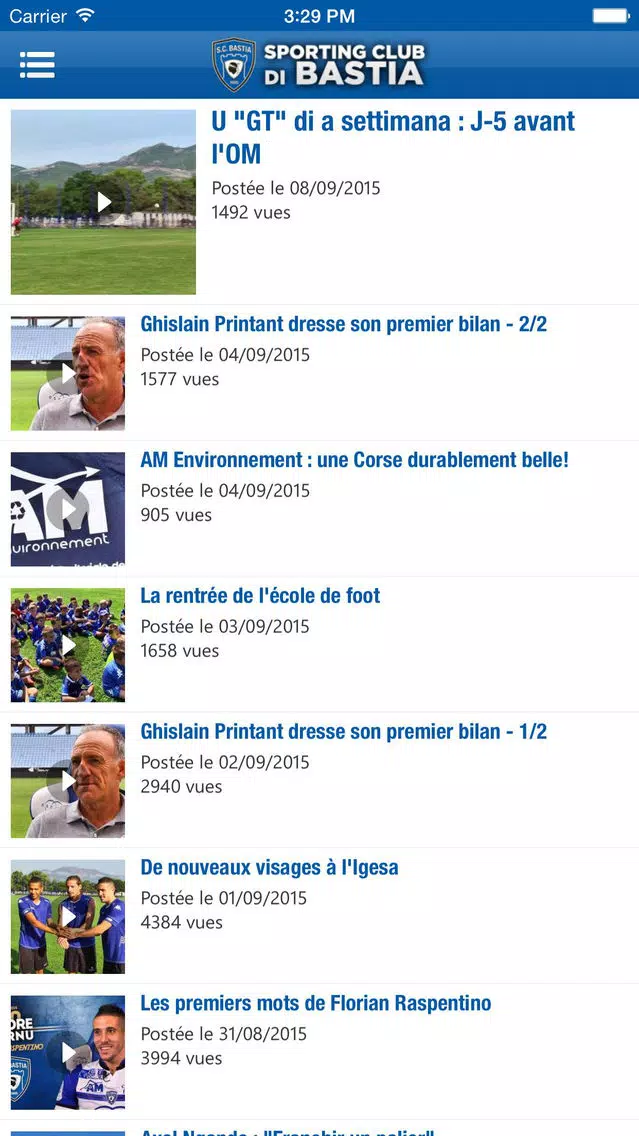 SC Bastia Ekran Görüntüleri