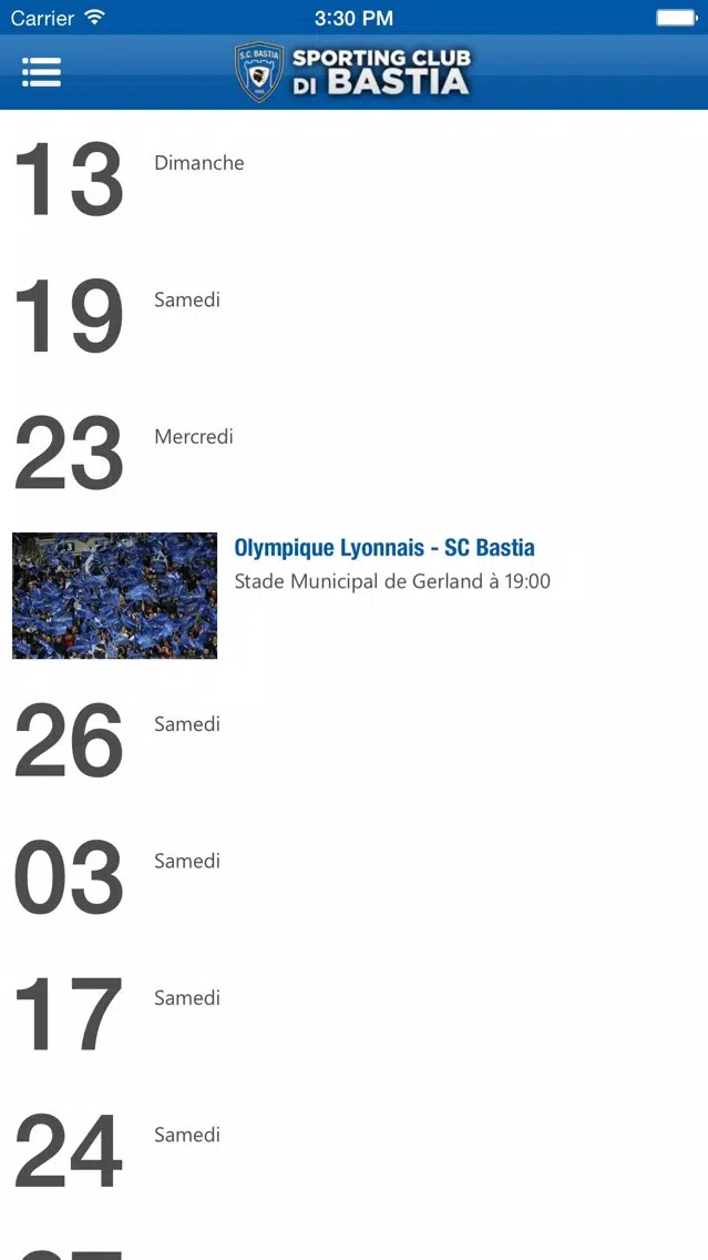 SC Bastia Ekran Görüntüleri