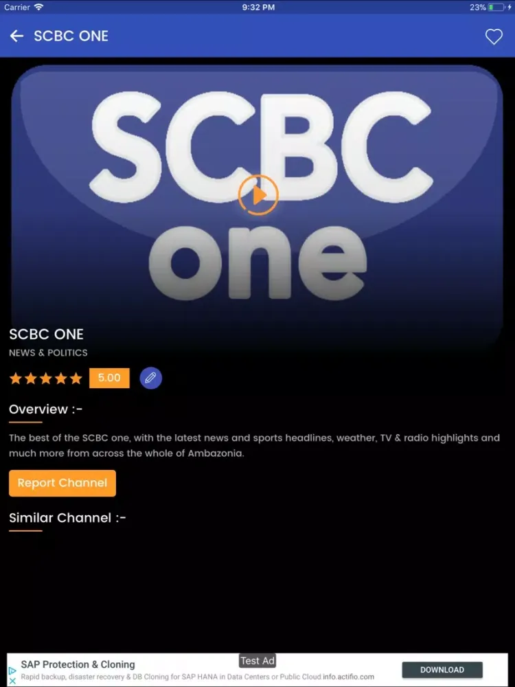 SCBC TV iPad  स्क्रीनशॉट