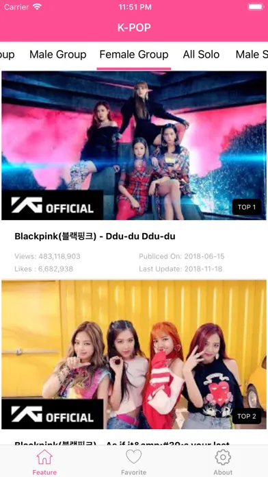 TOP K-POP應用截圖