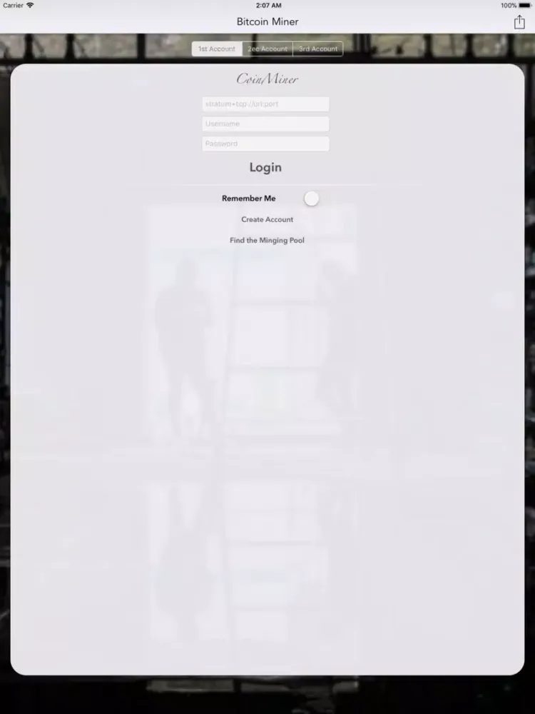 Capturas de pantalla de Bitcoin Miner - Cpu Miner iPad 