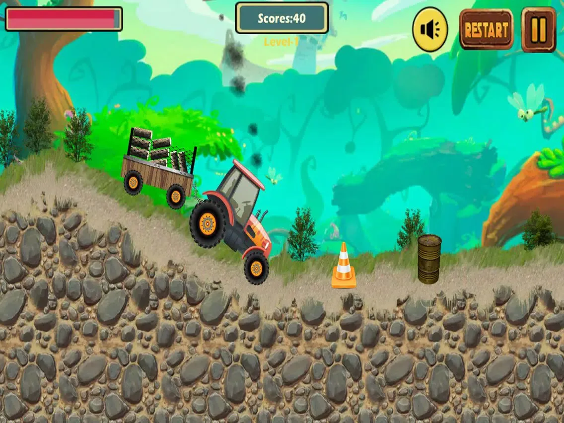 Tractor Hill Climbing 2D iPad 应用截图