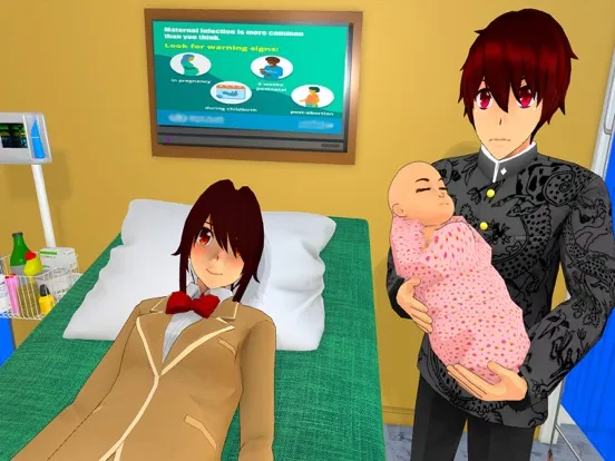 Capturas de pantalla de Anime Pregnant Mother Life Sim iPad 