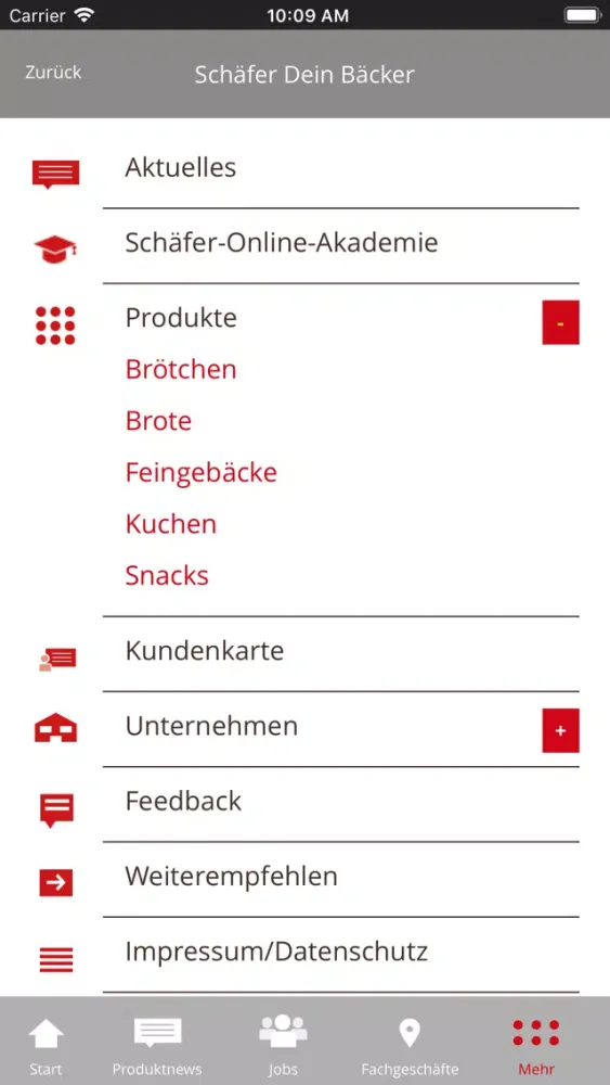 ภาพหน้าจอของ Schäfer Dein Bäcker