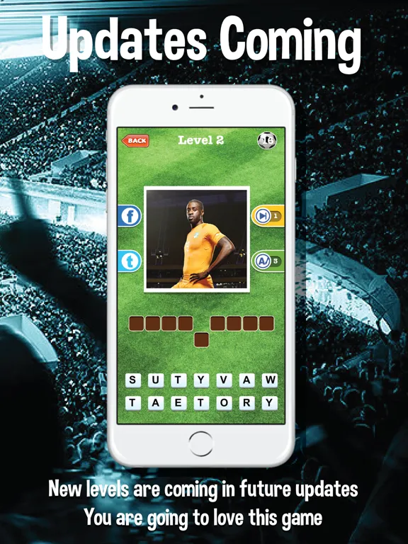 Screenshot di Guess who's the football players quiz app - Top footballer stars trivia game for real soccer fan iPad 