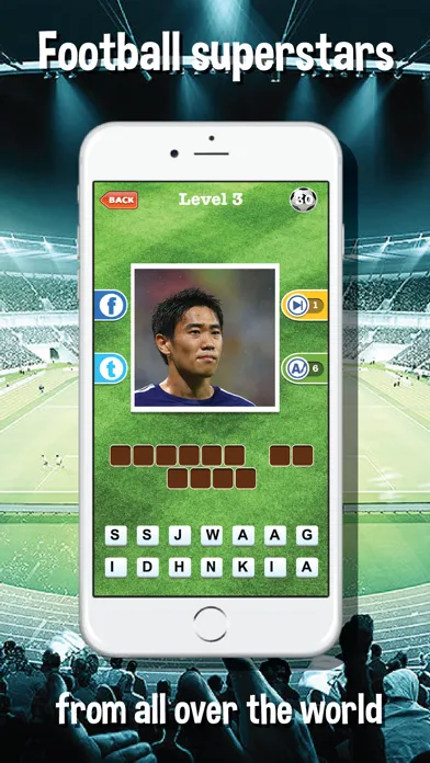 Screenshot di Guess who's the football players quiz app - Top footballer stars trivia game for real soccer fan