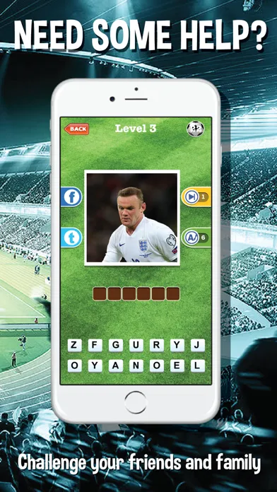 Screenshot di Guess who's the football players quiz app - Top footballer stars trivia game for real soccer fan