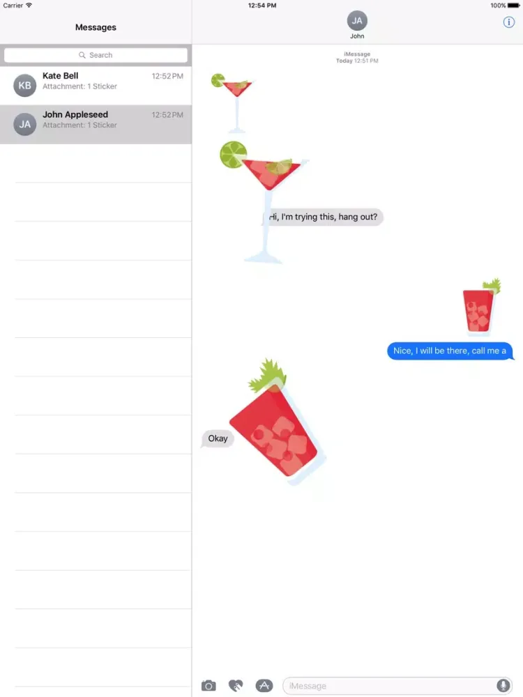 Fresh Cocktails Sticker iPad  スクリーンショット