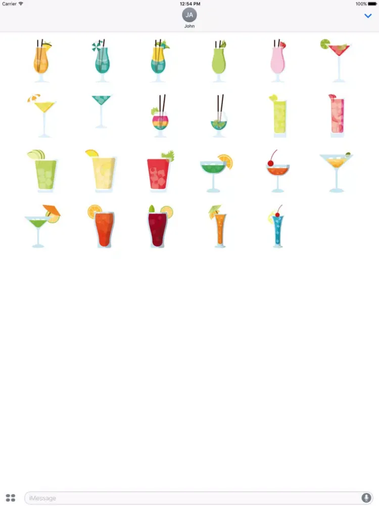 Fresh Cocktails Sticker iPad  スクリーンショット