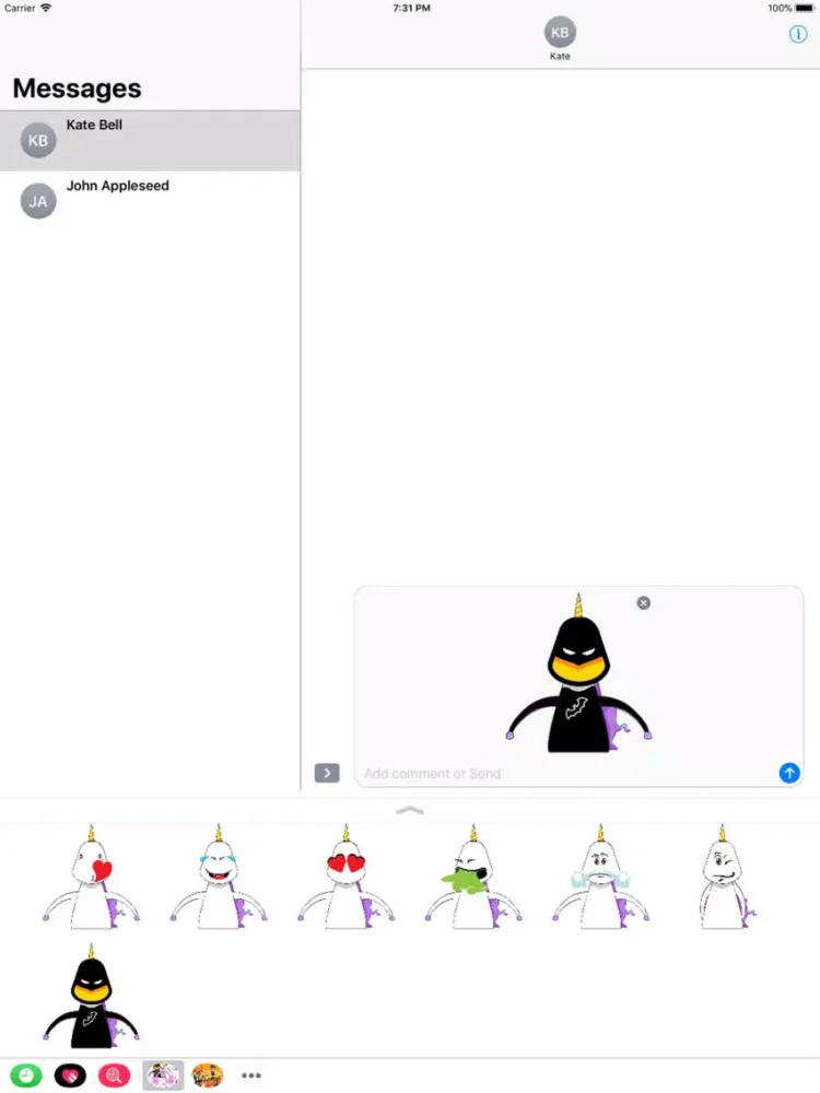 Unicorns Are Real Sticker iPad  سکرین شاٹس