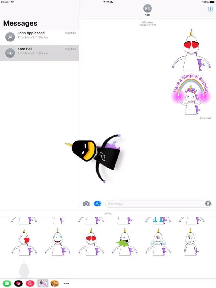 Unicorns Are Real Sticker iPad  سکرین شاٹس