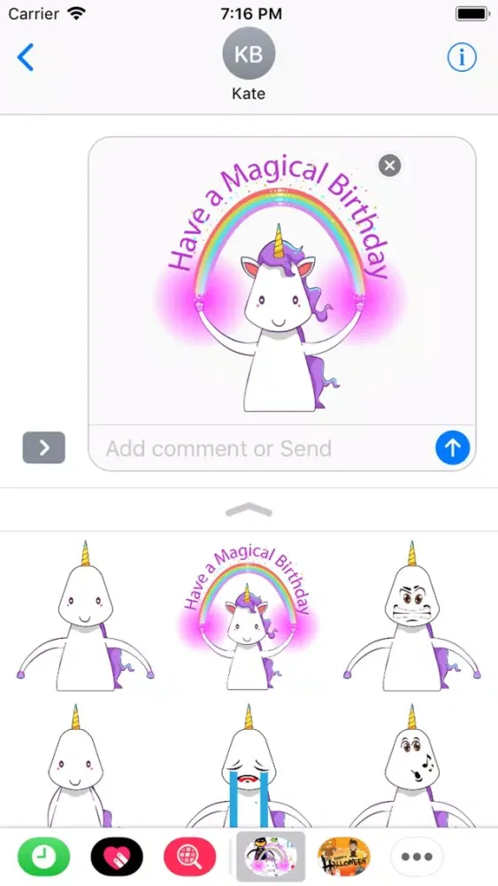 Unicorns Are Real Sticker سکرین شاٹس