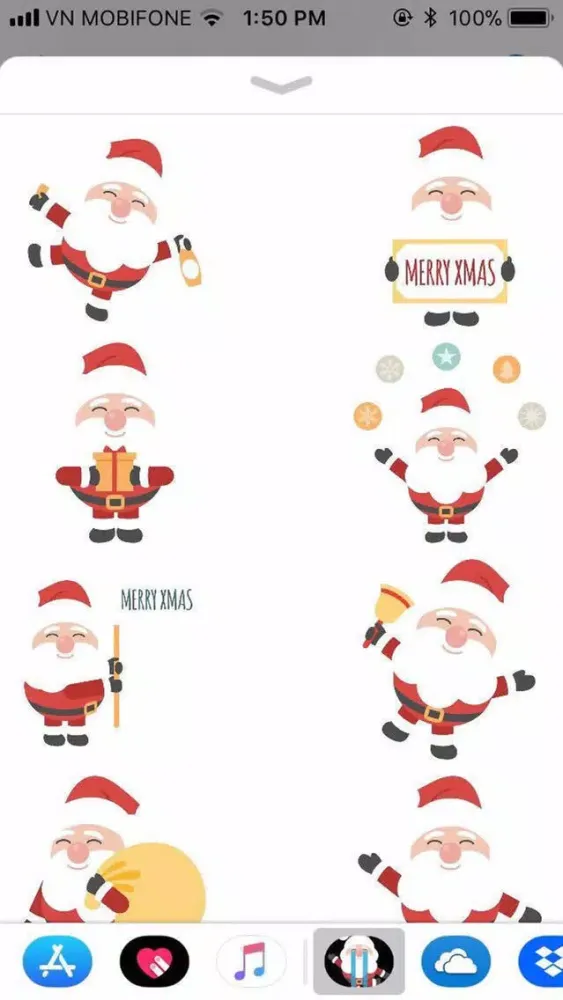 Captures d'écran de Xmas Santa Ornaments Sticker