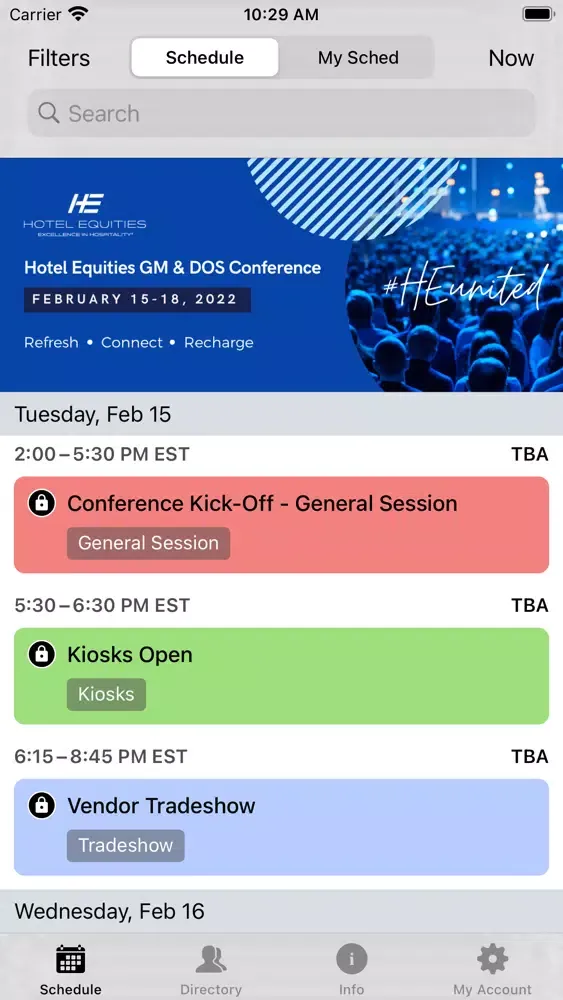 Capturas de pantalla de HE Conf 2022