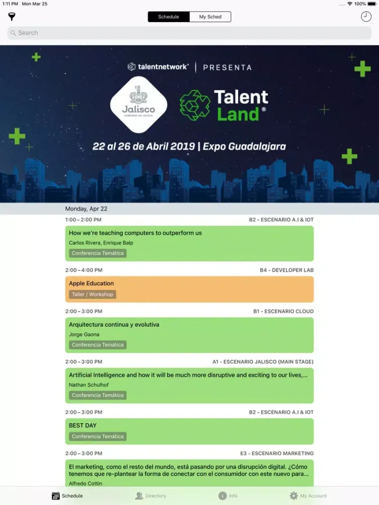 TALENT LAND iPad  스크린샷