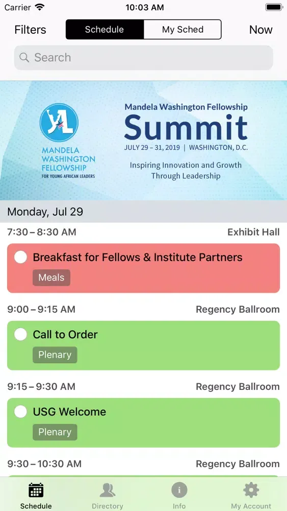Zrzuty ekranu MWF Summit