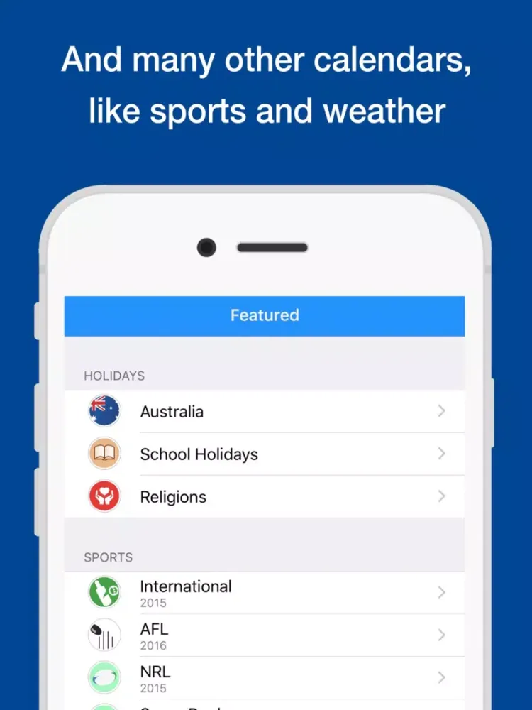Australian Holidays 2020-2021 iPad 應用截圖