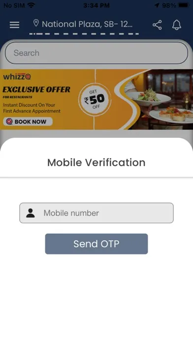 Screenshot di whizzQ - Realtime Booking App