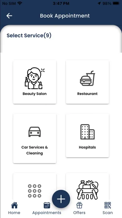 Screenshot di whizzQ - Realtime Booking App