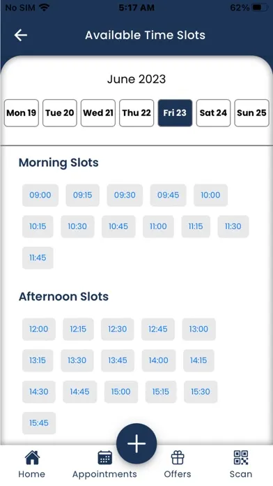 Screenshot di whizzQ - Realtime Booking App