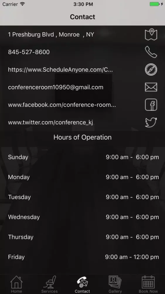 Capturas de tela do Conference Room