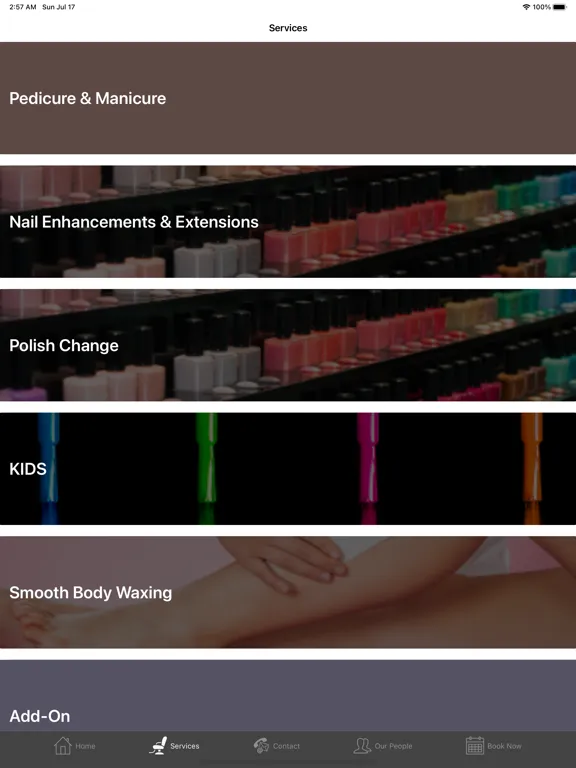 Ivy Nails Spa iPad  스크린샷