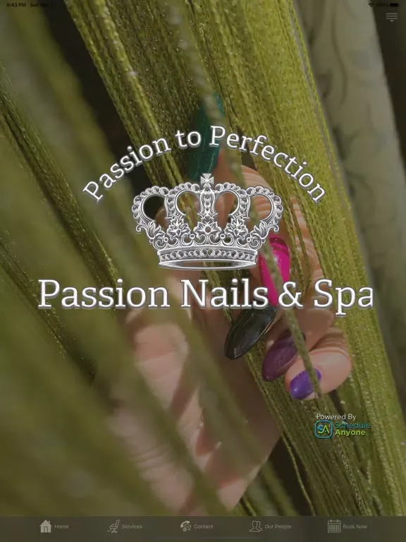 Tangkapan layar Passion Nails & Spa iPad 