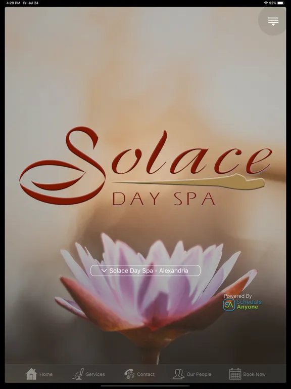 Скриншоты Solace Day Spa iPad 
